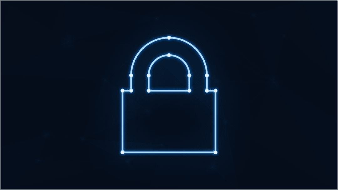 Free padlock neon cybersecurity vector